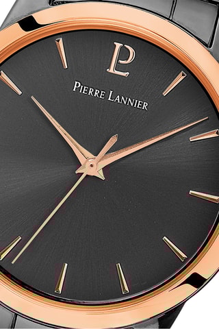 Stalen Quartz Horloge Roxane - Antraciet en Roségoudkleurig