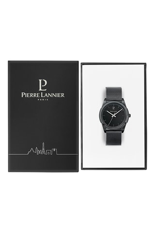Stalen Quartz Horloge Candide - Zwart