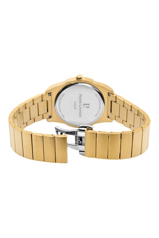 Stalen Quartz Horloge Candide - Goudkleurig en Zwart