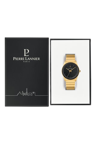 Stalen Quartz Horloge Candide - Goudkleurig en Zwart