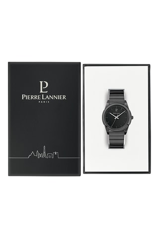 Stalen Quartz Horloge Candide - Zwart