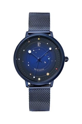 Stalen Quartz Horloge Théia - Marineblauw