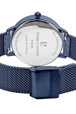 Stalen Quartz Horloge Théia - Marineblauw