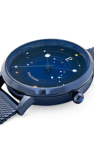 Stalen Quartz Horloge Théia - Marineblauw
