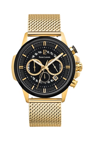 Stalen Quartz Horloge Sentinelle - Chronograaf - Goudkleurig en Zwart