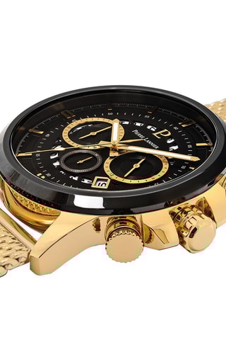 Stalen Quartz Horloge Sentinelle - Chronograaf - Goudkleurig en Zwart