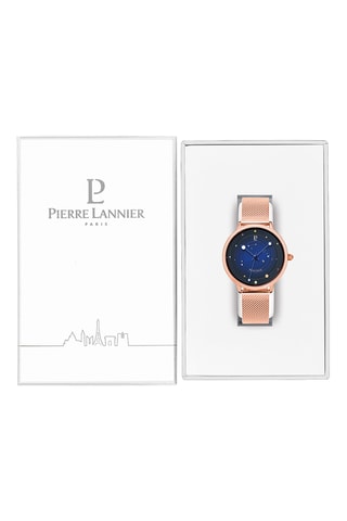Stalen Quartz Horloge Théia - Roségoudkleurig