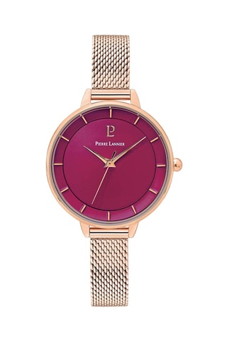 Stalen Quartz Horloge Délice - Roségoudkleurig