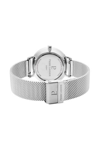 Stalen Quartz Horloge Nature Zilverkleurig en Naturel 