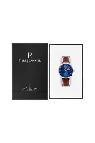 Montre automatique Evidence - 
Réserve de marche 
Marron et bleu