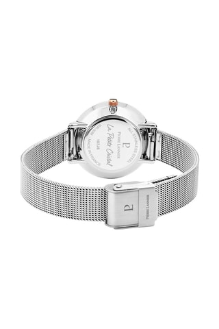 Stalen Quartz Horloge versierd met Swarovski Kristallen Petite Cristal - Zilverkleurig