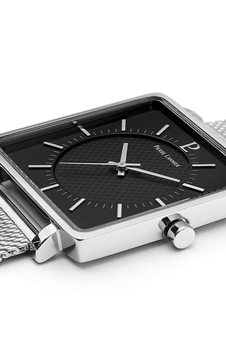 Stalen Quartz Horloge Lecaré Zilverkleurig en Zwart