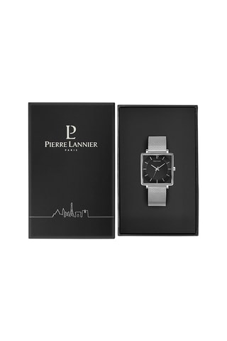 Stalen Quartz Horloge Lecaré Zilverkleurig en Zwart