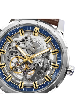 Montre automatique en cuir Automatic - Marron et argenté