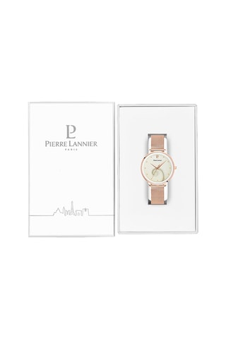 Stalen Quartz Horloge Ocean - Roségoudkleurig en Wit
