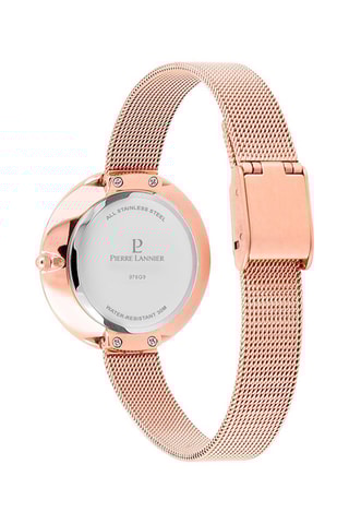 Stalen Quartz Horloge Liberty Roségoudkleurig en Wit