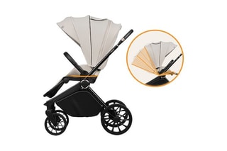 Multifunctionele Buggy 3-in-1 Mika Plus - Beige - Vanaf de Geboorte t/m 4 Jaar