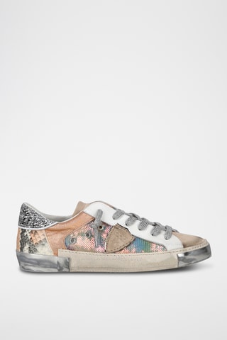 Leren Sneakers PRSX - Zilverkleurig