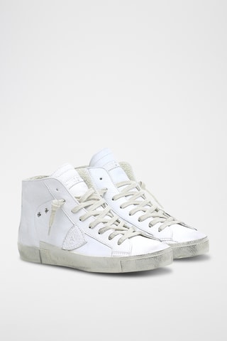 Leren Hoge Sneakers PRSX High - Wit