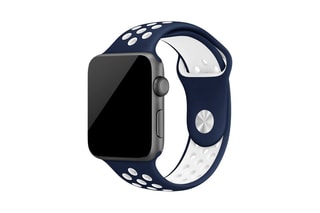 Bracelet de sport en silicone compatible Apple Watch 42/44 mm - Taille M/L