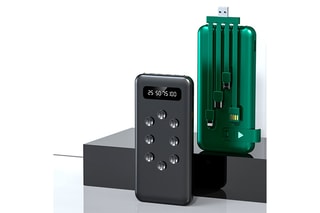 Batterie externe solaire 10000 mAh iOS et Android - Vert foncé
