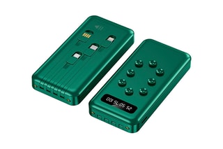 Batterie externe solaire 10000 mAh iOS et Android - Vert foncé
