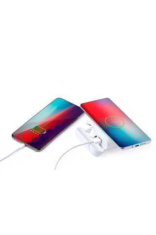 Ecouteurs intra-auriculaires avec batterie externe 5200 mAh - Blanc