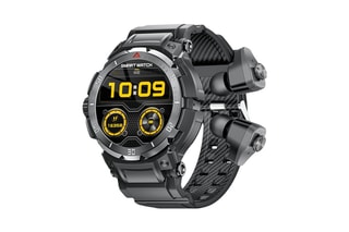 Montre connectée GT100 Pro et écouteurs TWS 5.1 intégrés - Noir