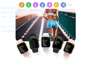 Montre connectée T900 Pro 8 - Compatible Android et iOS