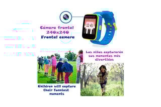Montre connectée CT5 - Jaune et bleu