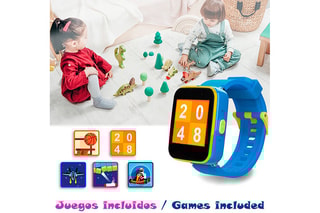 Montre connectée CT5 - Jaune et bleu