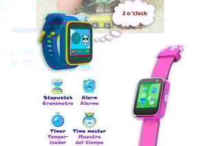 Montre connectée CT5 - Jaune et bleu