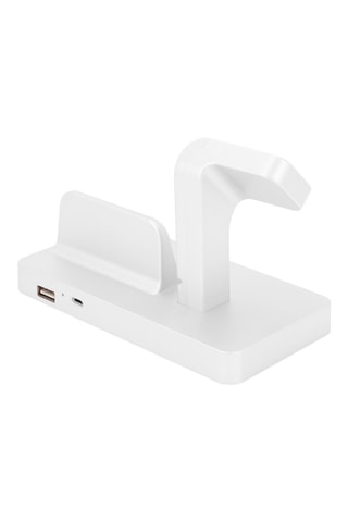 Station de charge 2-en1 - Blanc
