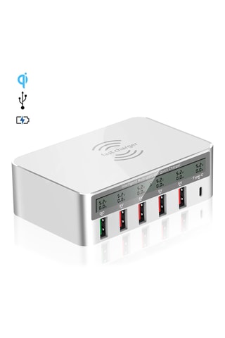 Station de charge - Blanc