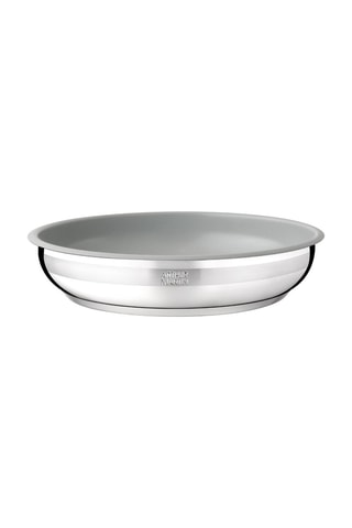 3 Roestvrijstalen Koekenpannen en 1 Afneembare Steel - 20 / 24 / 26 cm