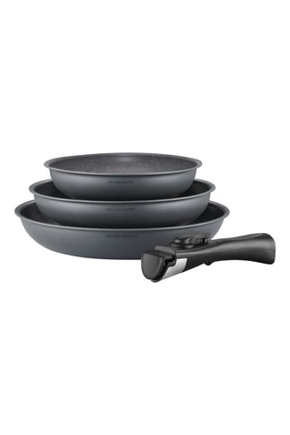 3 Koekenpannen 1 afneembare steel - 20/ 24/ 28 cm