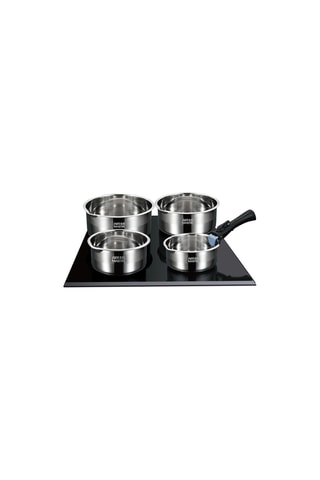 4 Roestvrijstalen Steelpannen en 1 Afneembare Steel - 14/16/18/20 cm