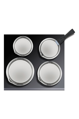 4 Roestvrijstalen Steelpannen en 1 Afneembare Steel - 14/16/18/20 cm