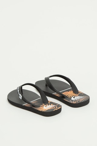 Slippers - Zwart en Oranje - Quiksilver