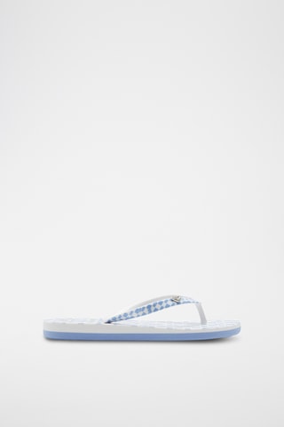Slippers - Lichtblauw en Wit - Roxy
