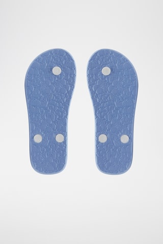 Slippers - Lichtblauw en Wit - Roxy