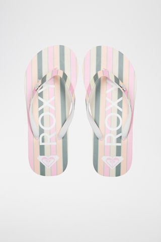 Slippers - Donkergroen en Roze - Roxy 
