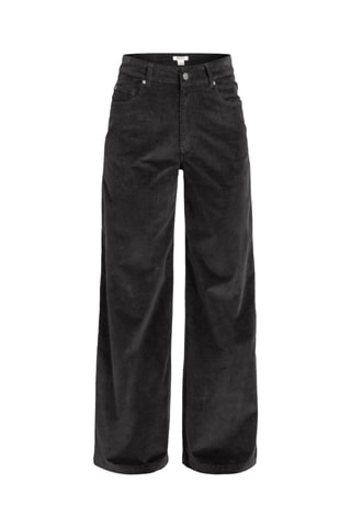 Velours Broek Flare Hoge Taille Zwart - Roxy