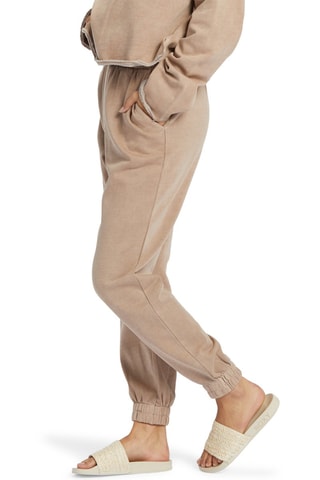 Biologische Katoenen Broek Hoge Taille - Bruin - Roxy