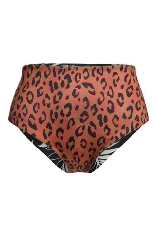 Dubbelzijdig Bikinibroekje Hoge Taille - Wit en Bruin - Billabong