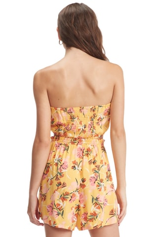 Bustier crop top - Oranje en Lichtbeige - Roxy 