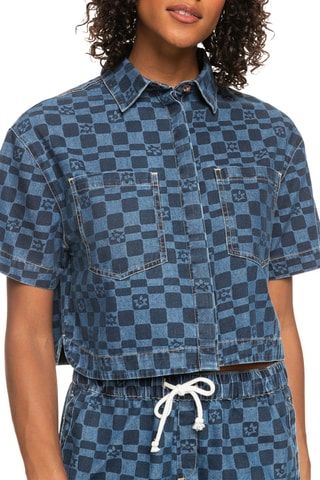 Korte Blouse 
Blauw