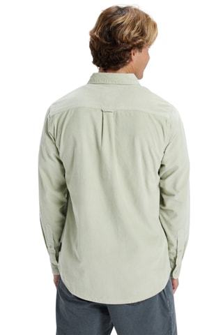 Velours Overhemd Regular Fit - Lichtgroen