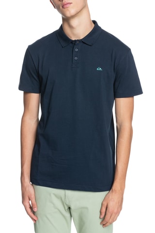 Biologisch Katoenen Polo Marineblauw - Quiksilver