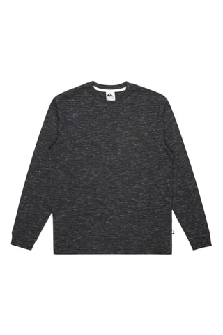 T-shirt Regular Fit - Gemêleerd Zwart